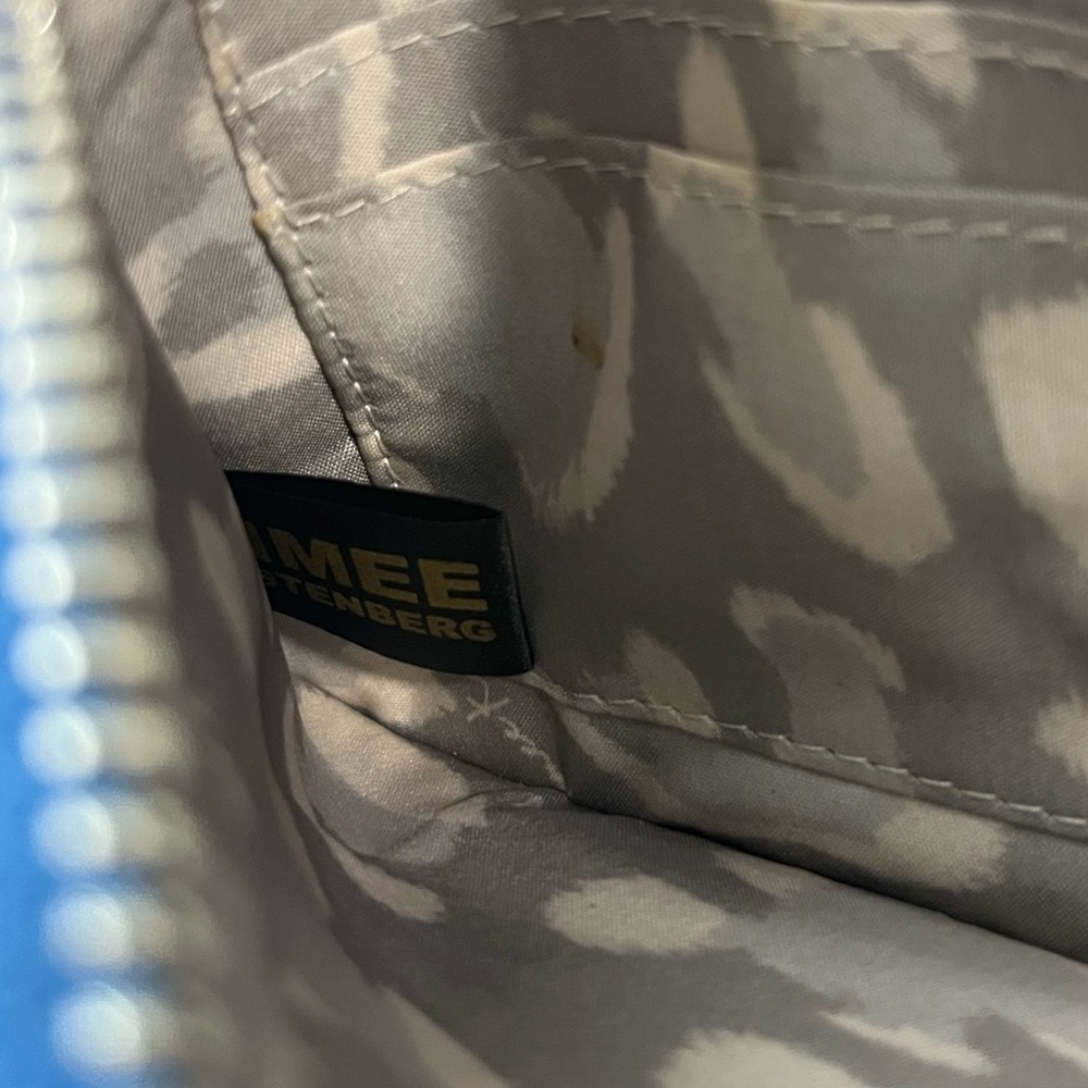 Aimee Kestenberg Leather Phone Crossbody Bag Bright Blue - Picture 13 of 15